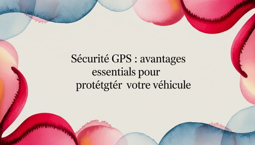 Visuel décoratif pour la carte de présentation sur la sécurité GPS