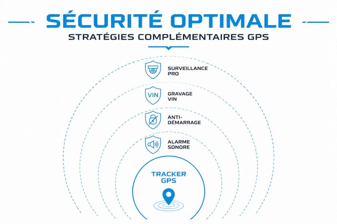 Infographie : panorama des stratégies complémentaires pour renforcer la sécurité GPS, classées par ordre de priorité