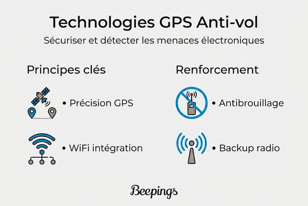 Présentation visuelle des solutions GPS pour lutter contre le vol